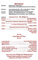 The Finals - program schedule on August 23, 1997